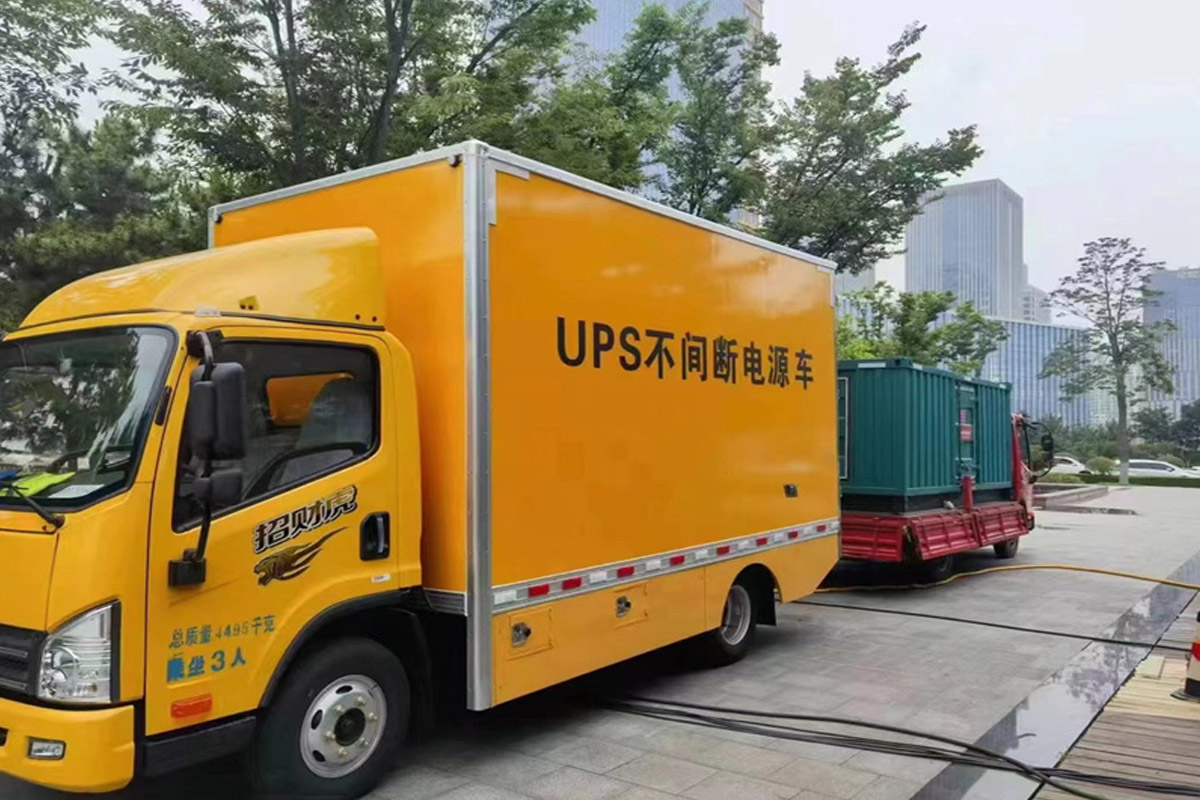 信州发电机租赁施工现场
